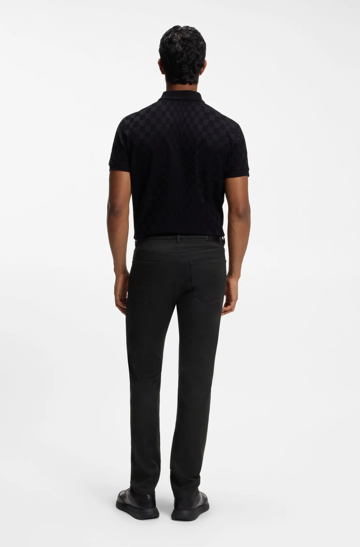 Porsche x BOSS tapered-fit trousers in stretch denim