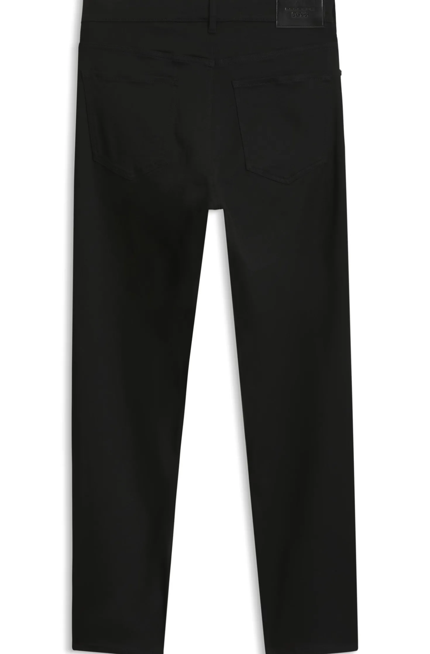 Porsche x BOSS tapered-fit trousers in stretch denim