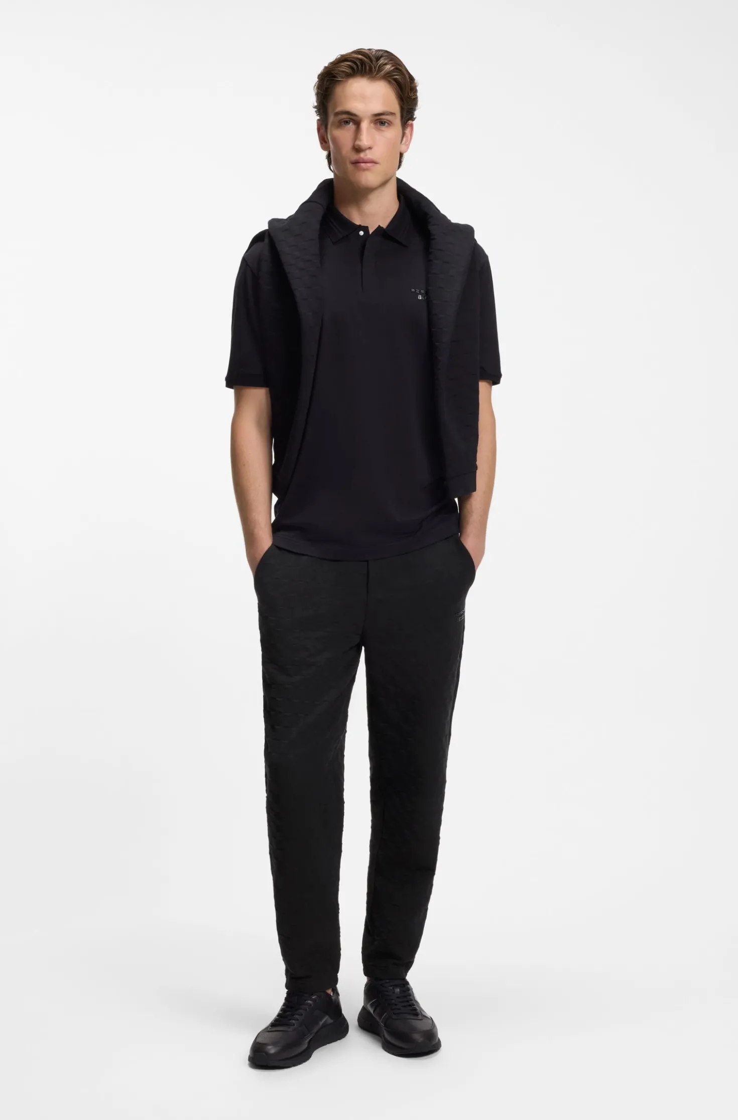 Porsche x BOSS tracksuit bottoms with Pasha pattern