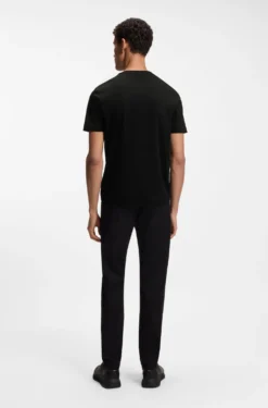 Porsche x BOSS T-shirt in mercerized cotton with reflective graphic print