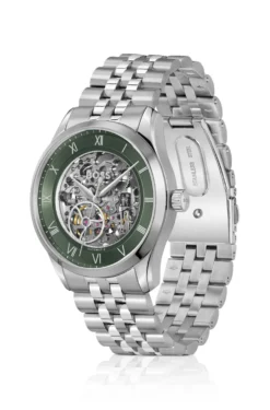 Principle Stainless-steel automatic watch with skeleton dial