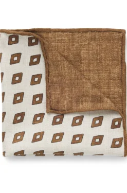 Printed pocket square in silk