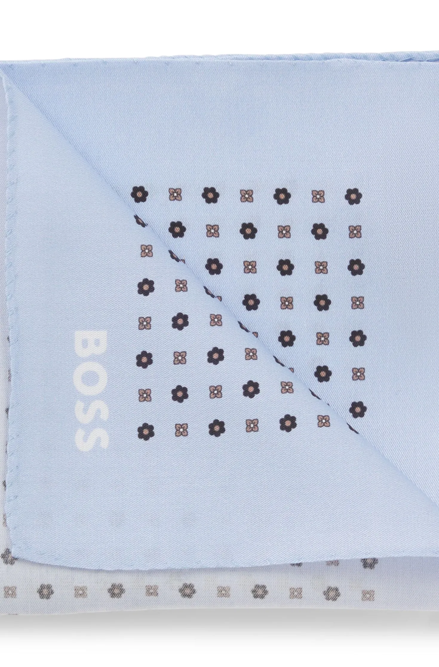 Printed pocket square with logo