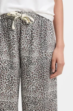 Printed pyjama bottoms in stretch modal and cotton