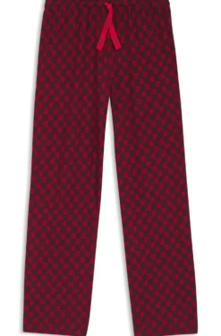 Printed pyjama bottoms in stretch modal and cotton