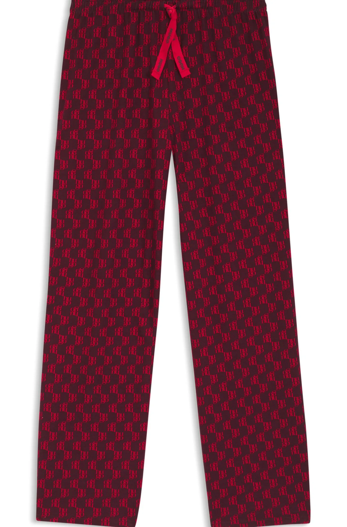 Printed pyjama bottoms in stretch modal and cotton