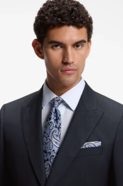 Pure-silk tie with paisley print