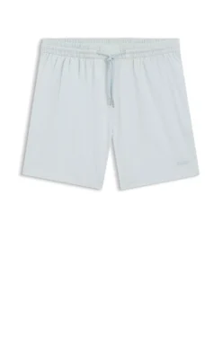 Quick-dry swim shorts in stretch seersucker