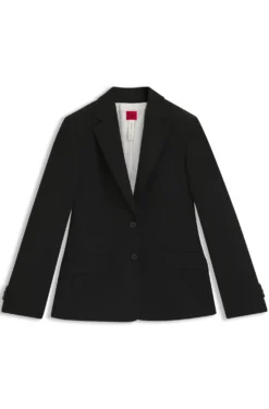 Regular-fit blazer in stretch twill