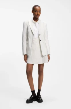 Regular-fit blazer with pinstripe