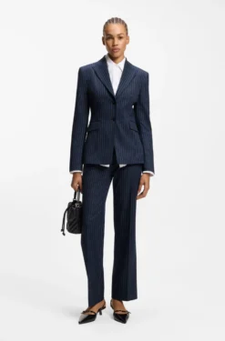 Regular-fit blazer with pinstripe