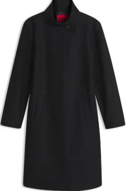 Regular-fit coat in a wool blend