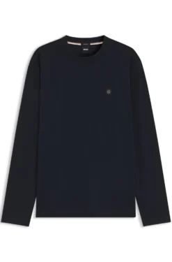 Regular-fit cotton T-shirt with subtle logo detail