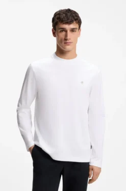 Regular-fit cotton T-shirt with subtle logo detail