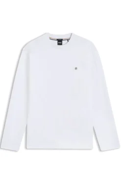 Regular-fit cotton T-shirt with subtle logo detail