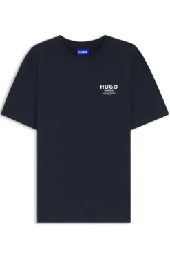Regular-fit cotton T-shirt with logo print