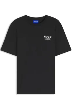 Regular-fit cotton T-shirt with logo print