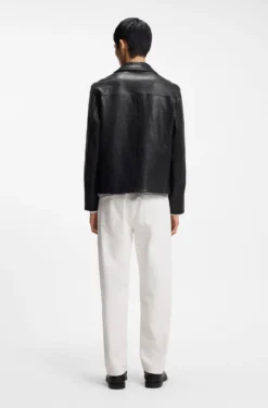 Regular-fit jacket in nappa leather