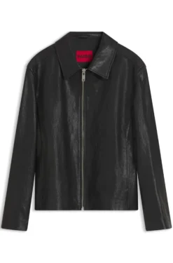 Regular-fit jacket in nappa leather