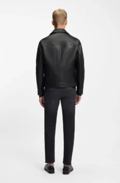 Regular-fit jacket in nappa leather