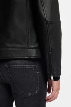 Regular-fit jacket in nappa leather