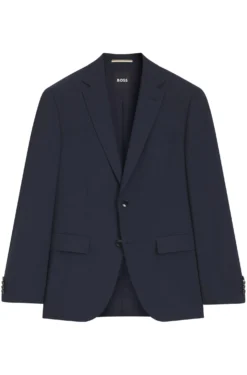 Regular-fit jacket in stretch wool