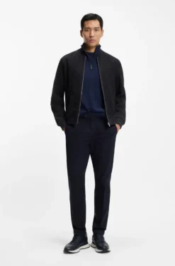 Regular-fit jacket in suede