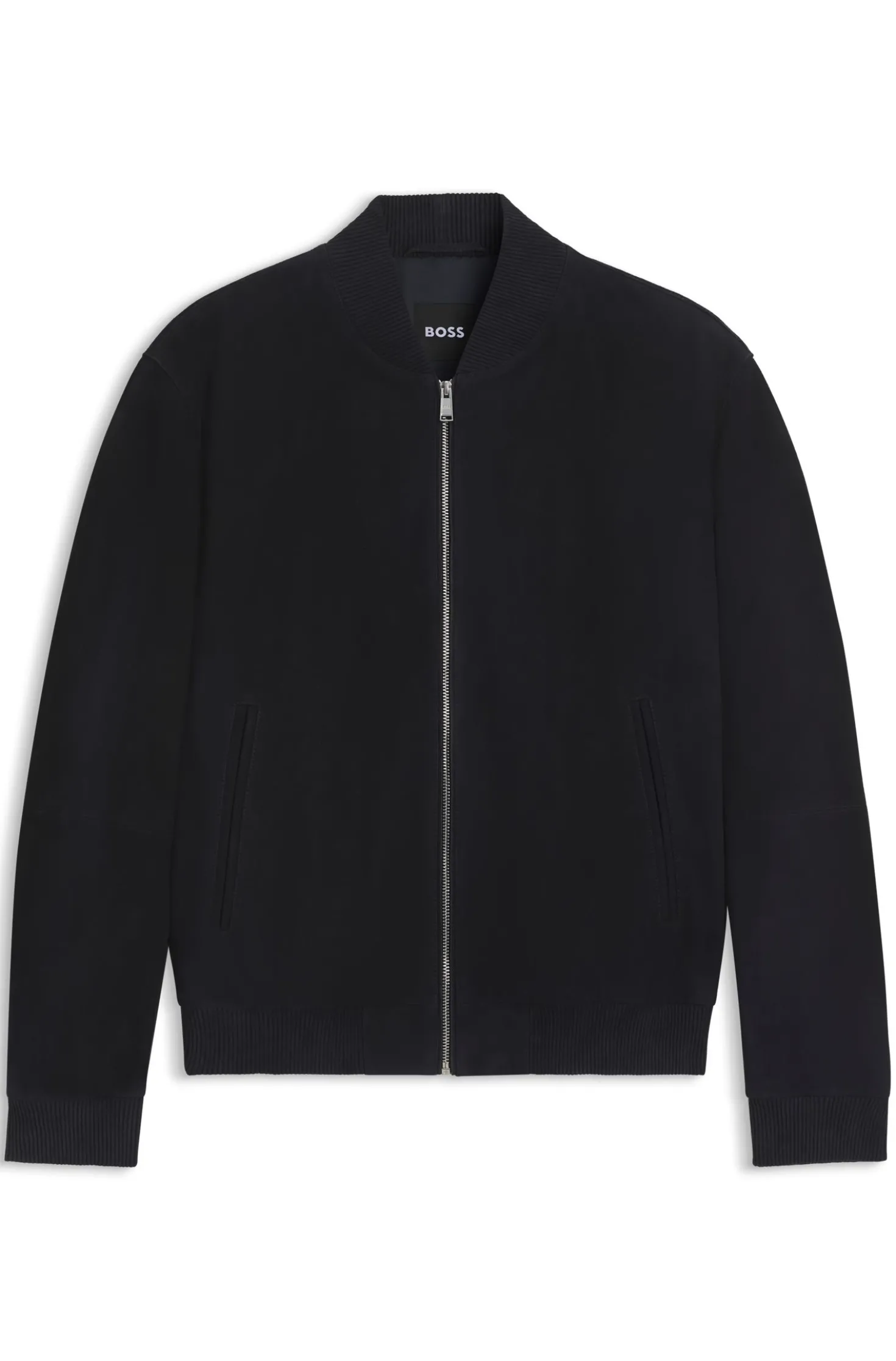 Regular-fit jacket in suede