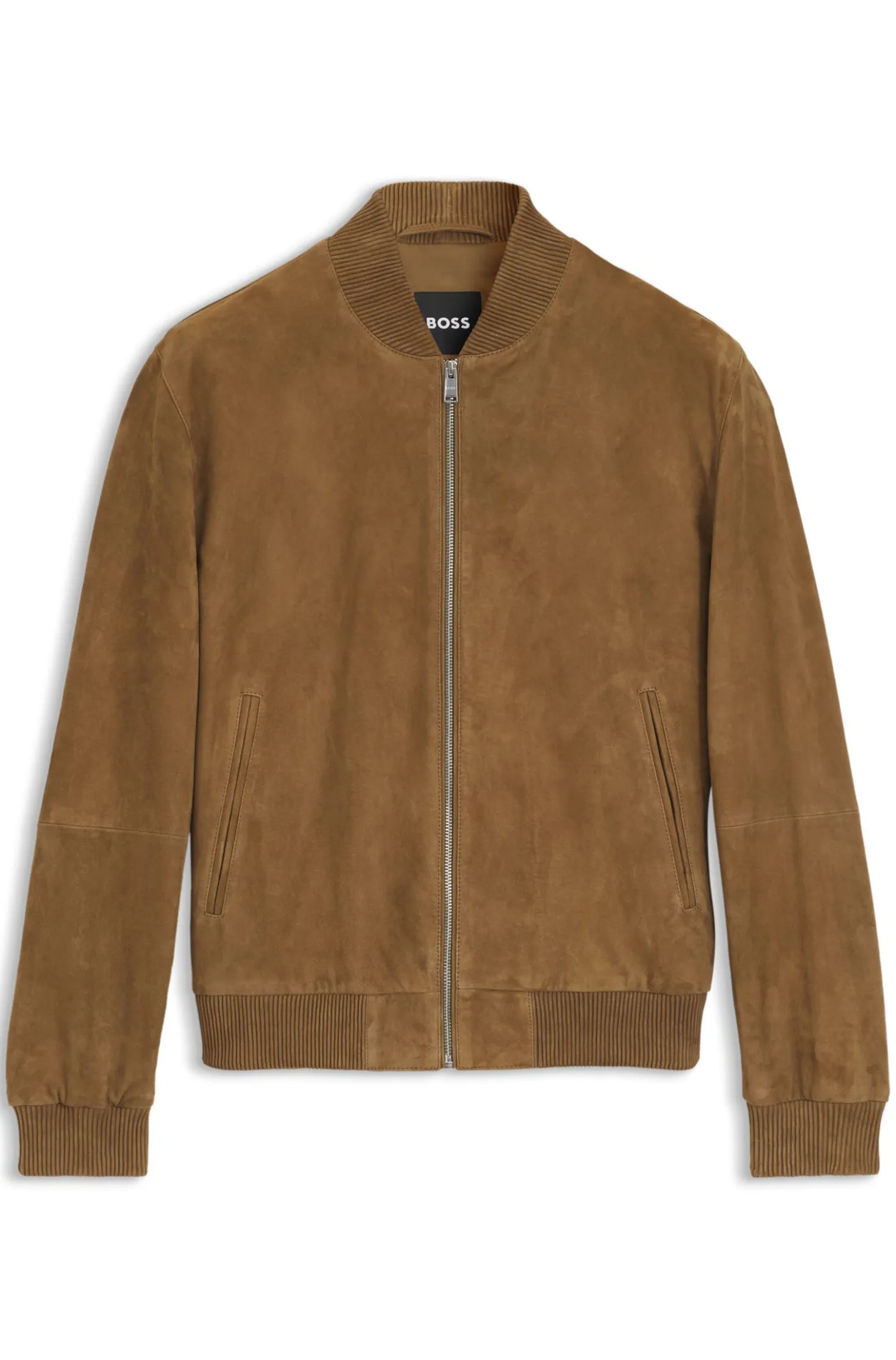 Regular-fit jacket in suede