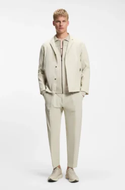 Regular-fit jacket in water-repellent stretch fabric