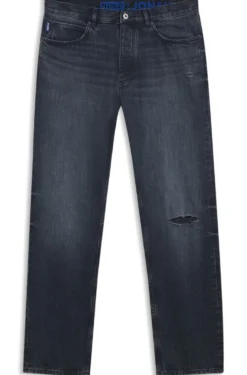 Regular-fit jeans in dark-blue denim