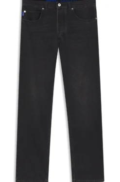 Regular-fit jeans in dark-grey denim