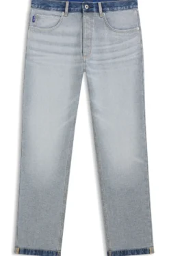 Regular-fit jeans in inside-out denim