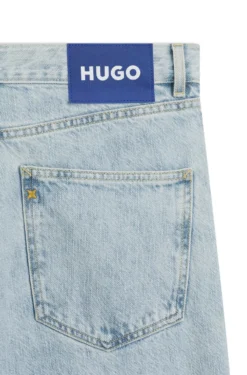 Regular-fit jeans in light-blue denim