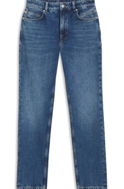 Regular-fit jeans in mid-dark peachy-soft denim