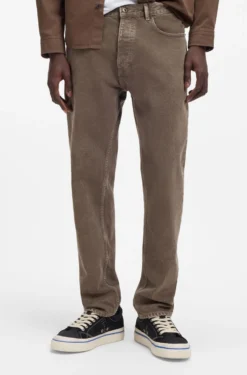 Regular-fit jeans in washed denim