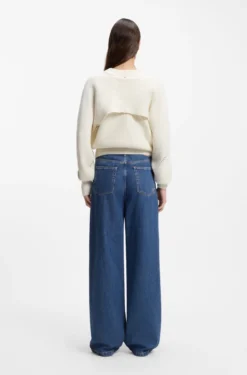 Regular-fit jeans with wide leg