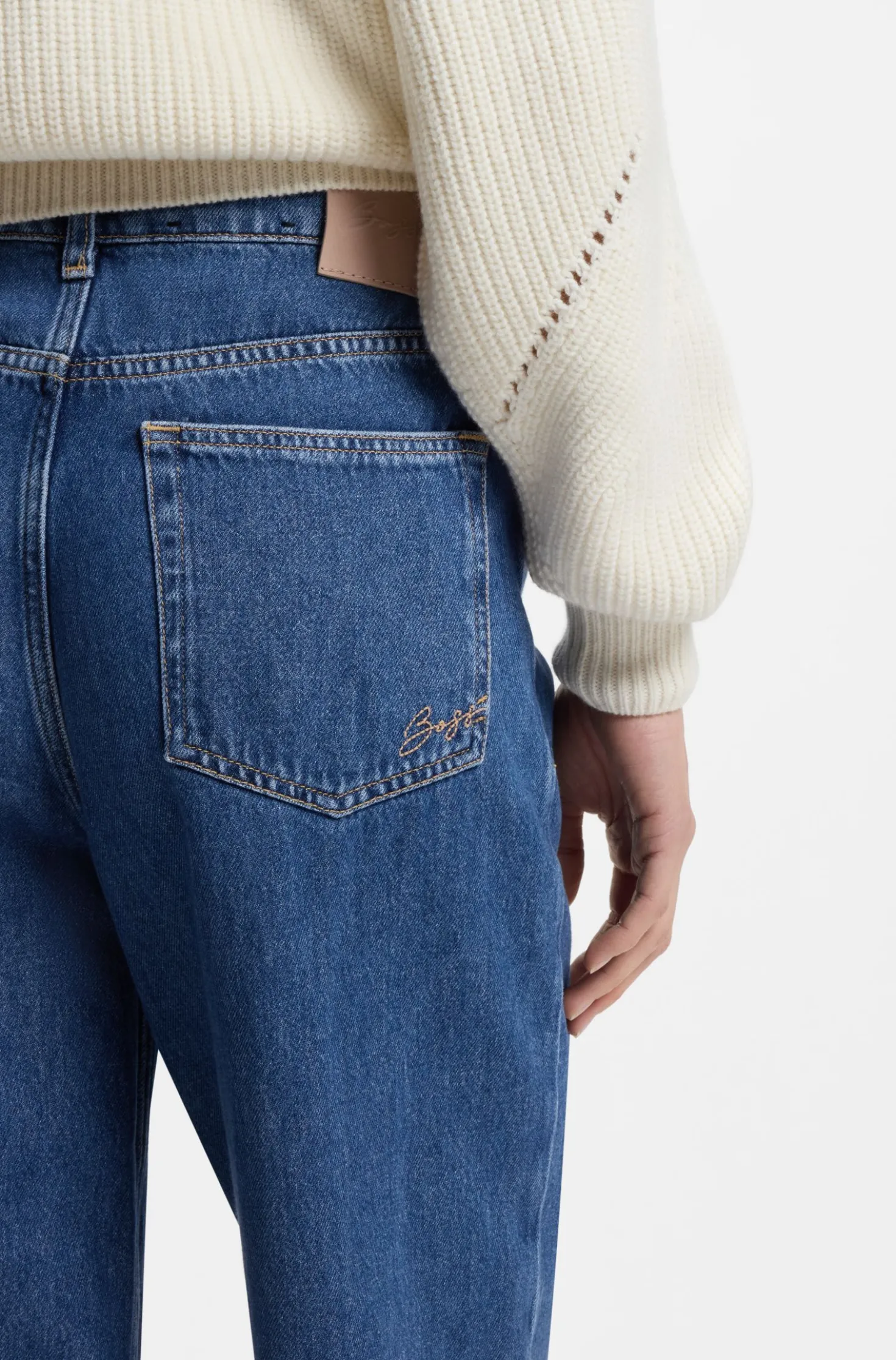 Regular-fit jeans with wide leg