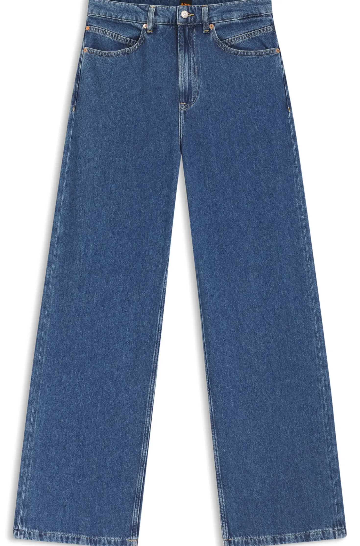 Regular-fit jeans with wide leg