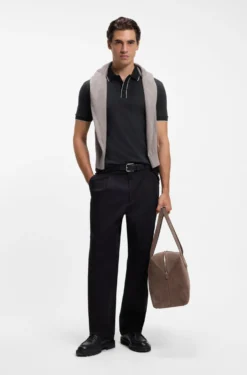 Regular-fit polo shirt in cotton