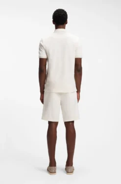 Regular-fit polo with zip closure
