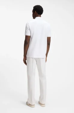 Regular-fit polo with zip closure