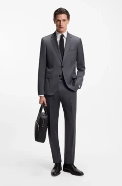 Regular-fit shirt in easy-iron cotton poplin