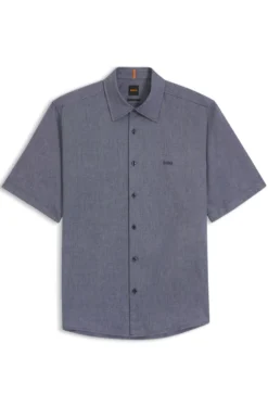 Regular-fit shirt in soft-washed Oxford cotton