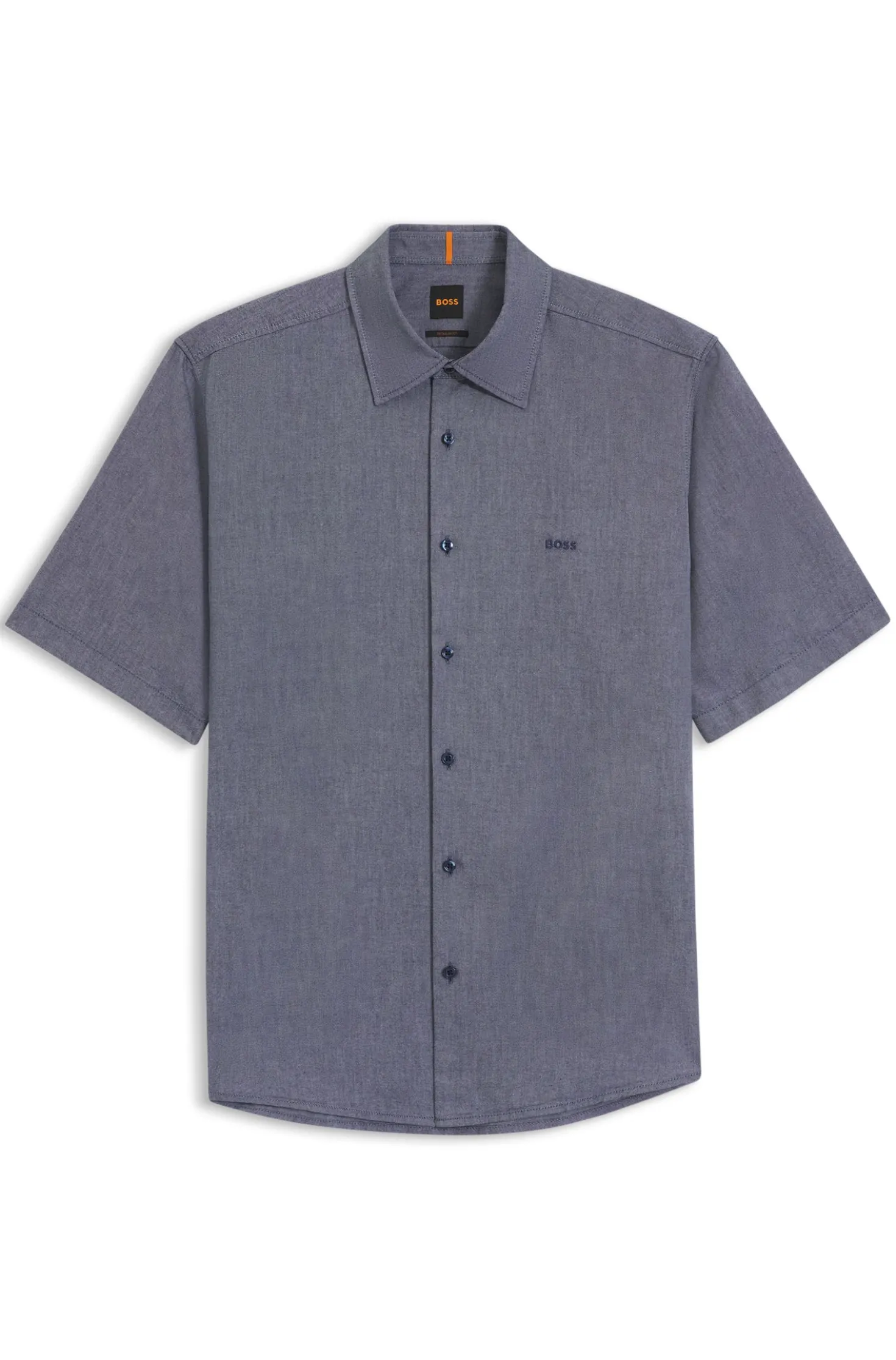 Regular-fit shirt in soft-washed Oxford cotton