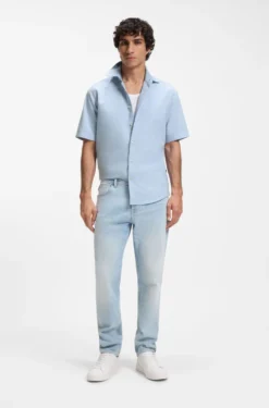 Regular-fit shirt in soft-washed Oxford cotton