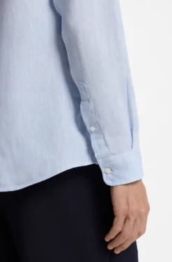 Regular-fit shirt in washed linen