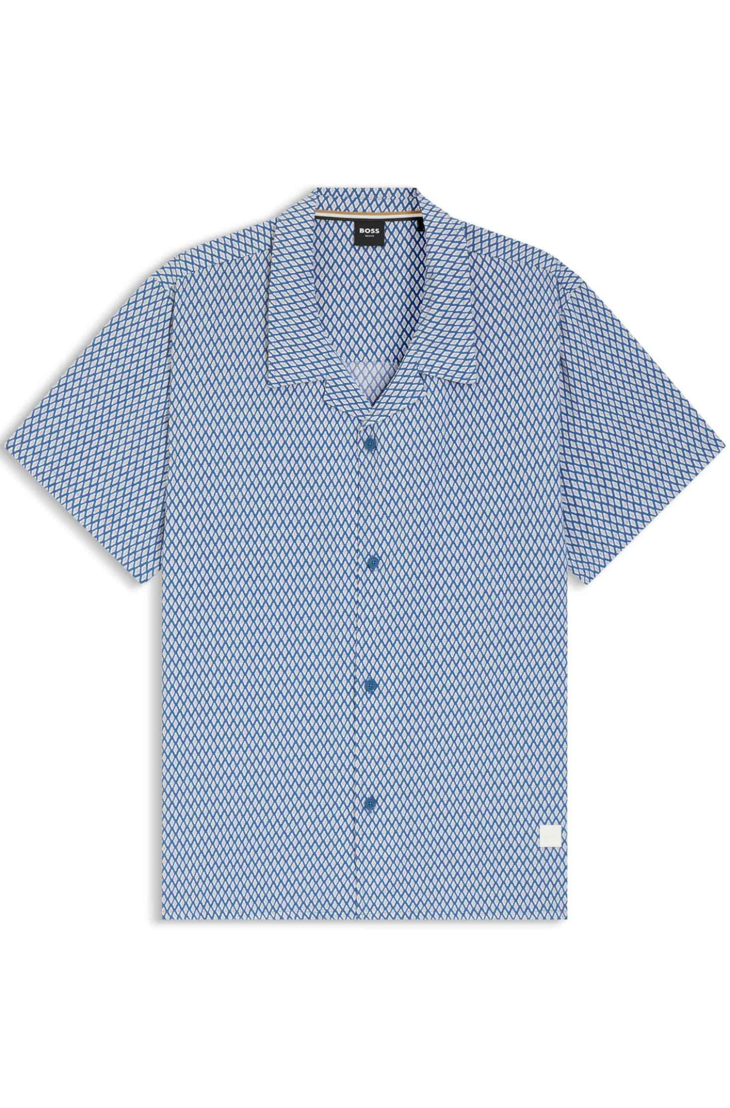 Regular-fit shirt with all-over print