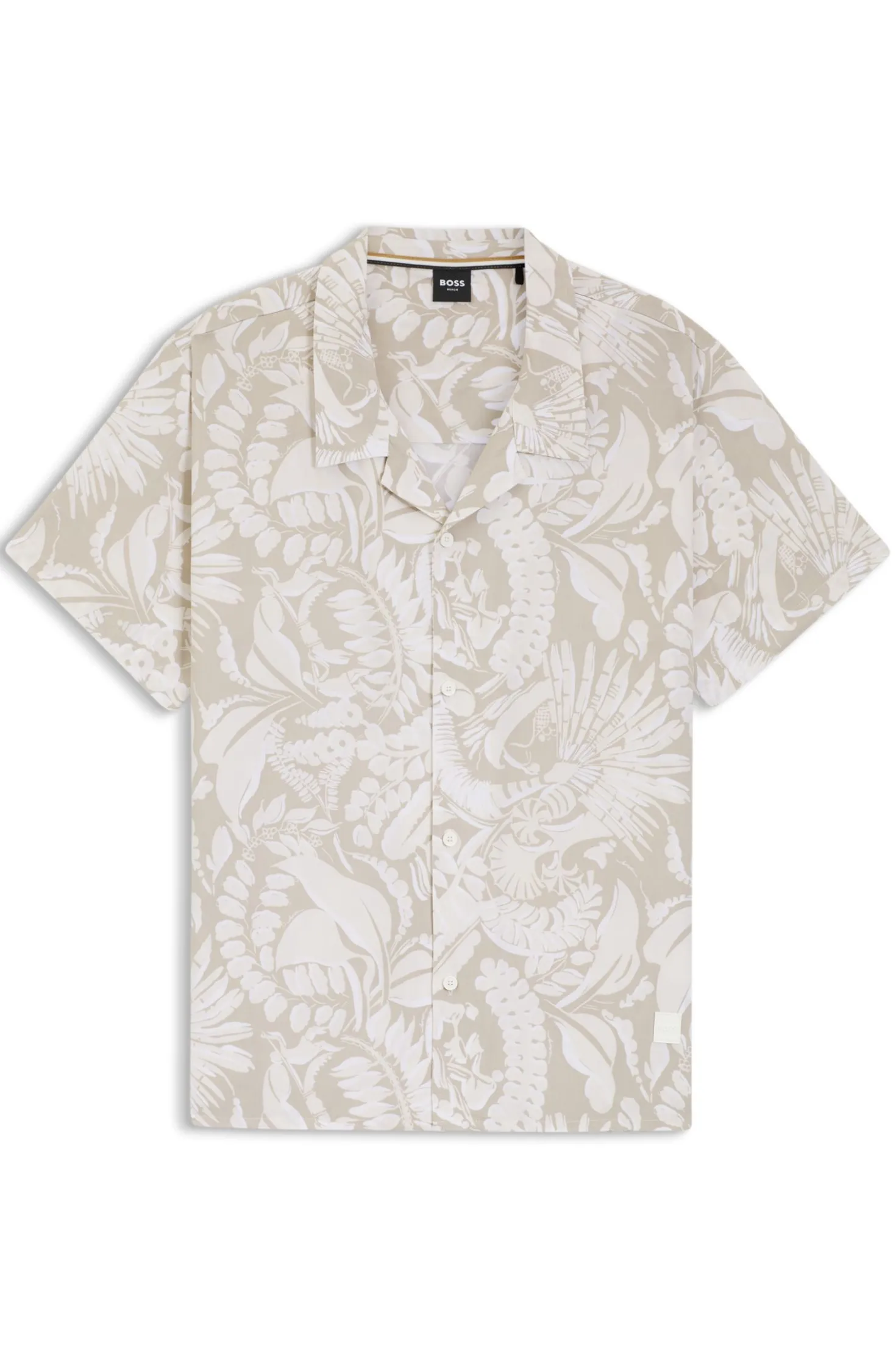 Regular-fit shirt with all-over print