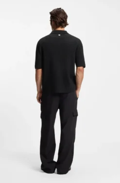 Regular-fit shirt with ribbed structure